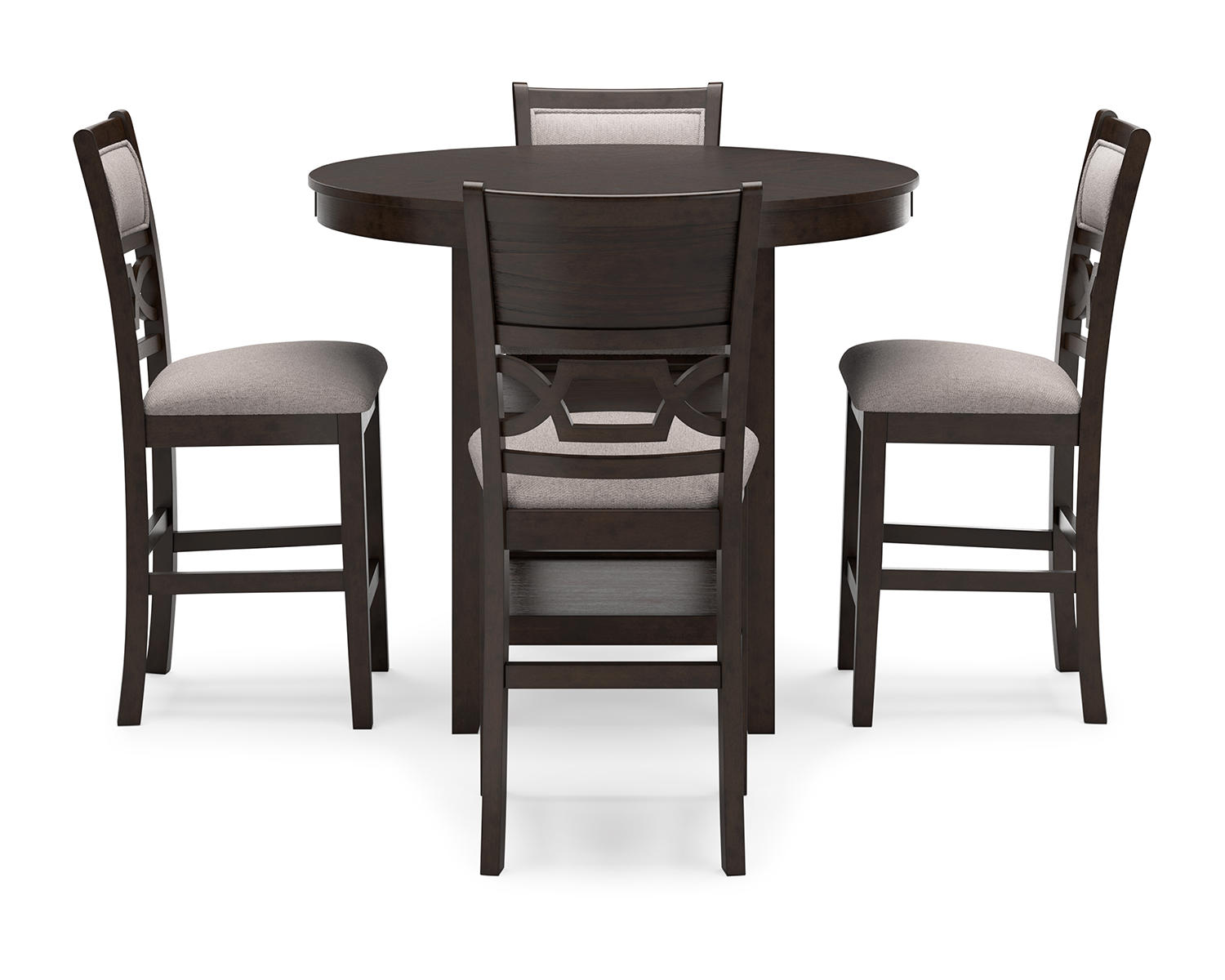 Langwest Counter Height Dining Table and 4 Barstools (Set of 5)