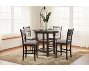 Langwest Counter Height Dining Table and 4 Barstools (Set of 5)