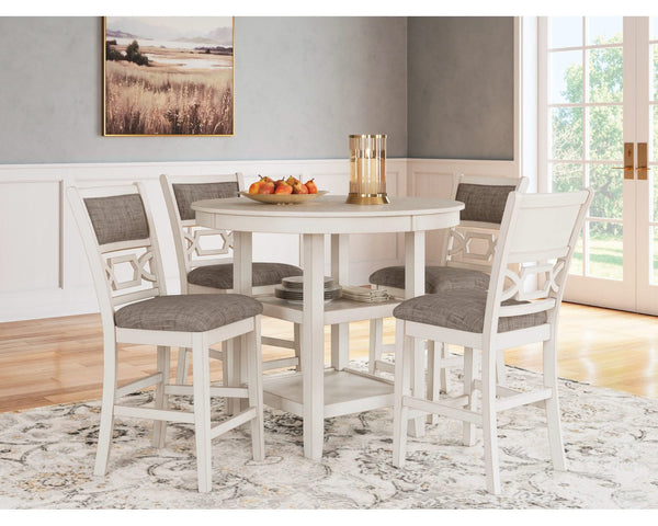 Erinberg Counter Height Dining Table and 4 Barstools (Set of 5)