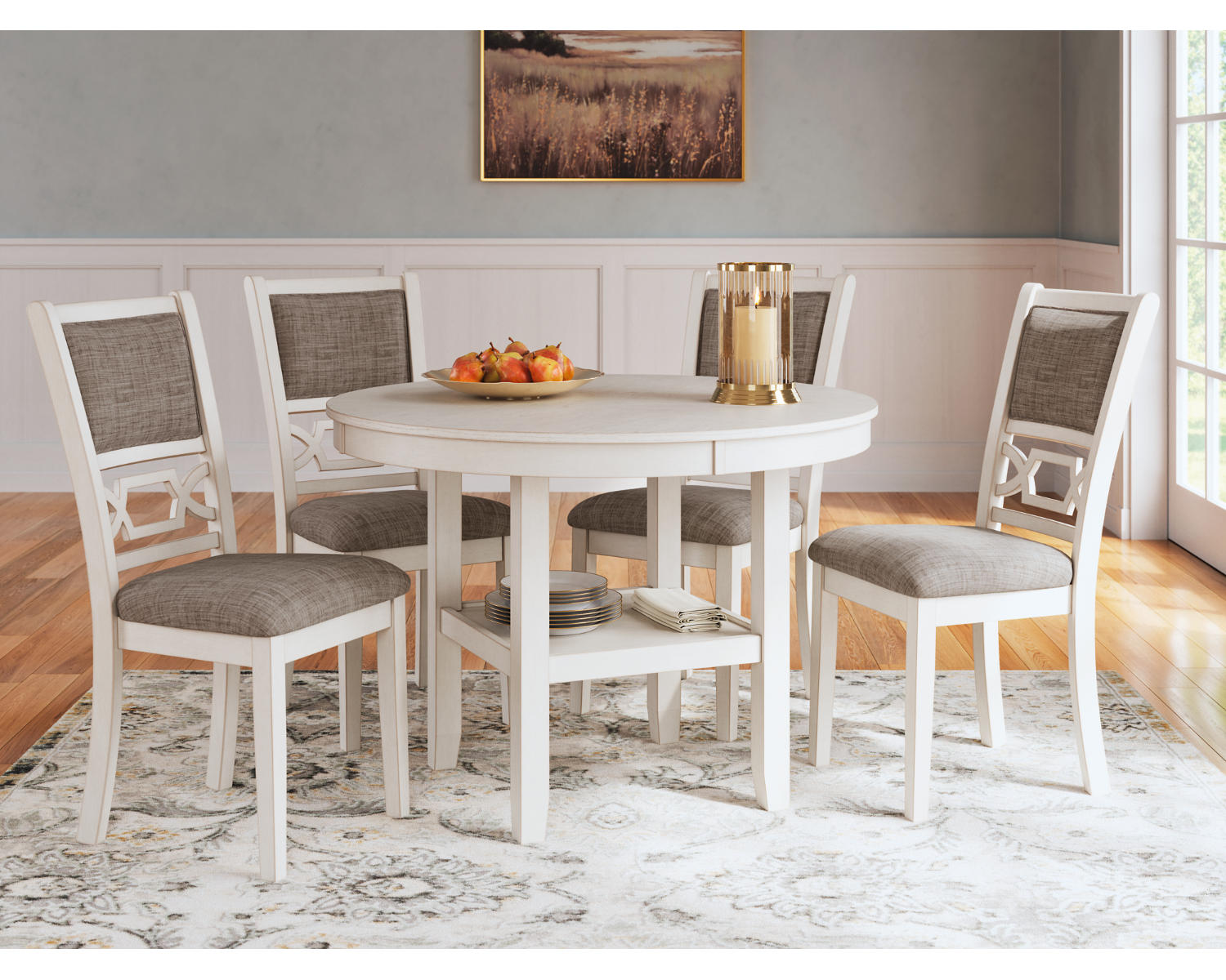 Erinberg Dining Table and 4 Chairs (Set of 5)