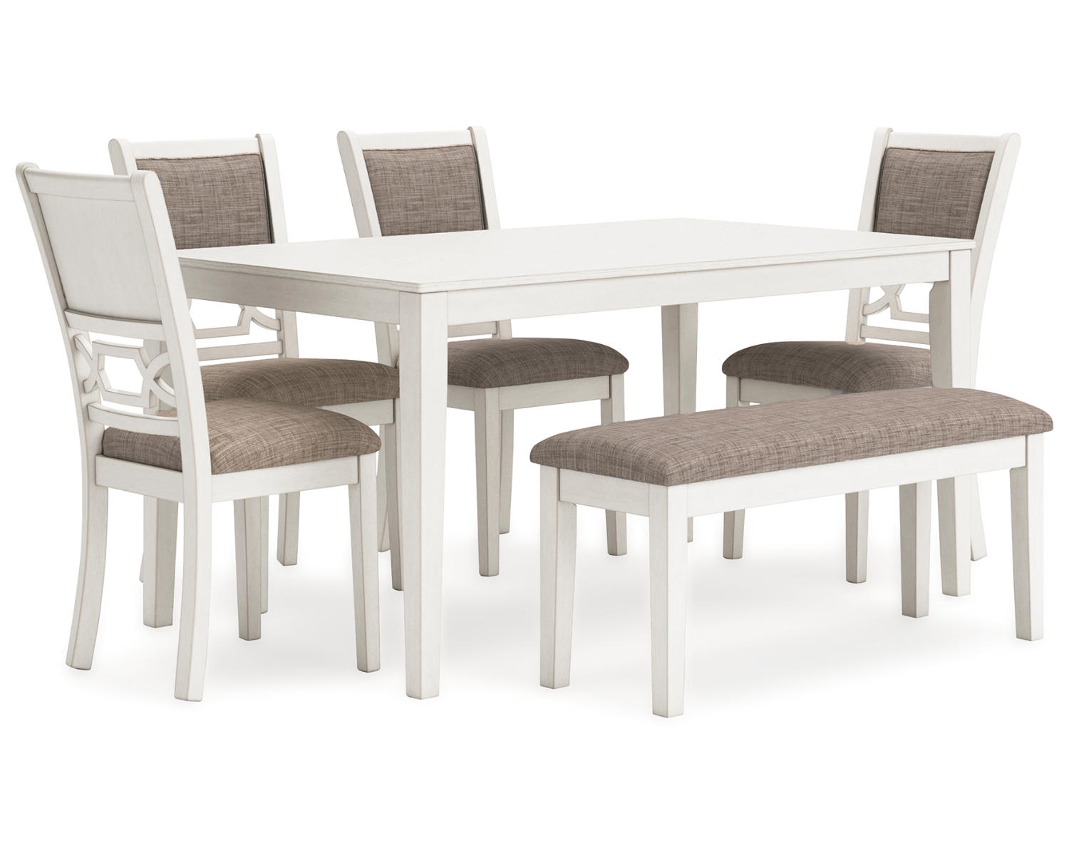 Erinberg Dining Table and 4 Chairs and Bench (Set of 6)