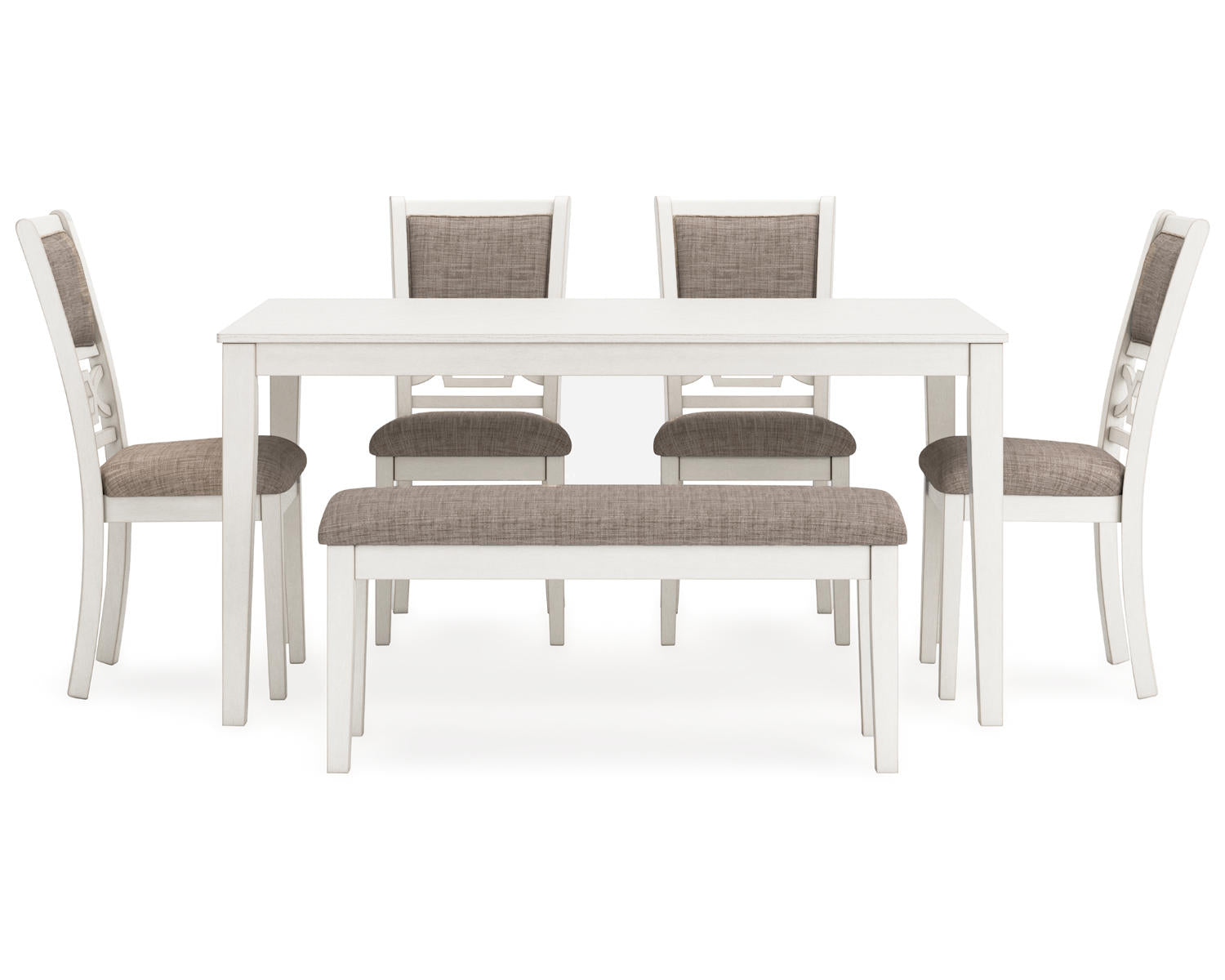 Erinberg Dining Table and 4 Chairs and Bench (Set of 6)