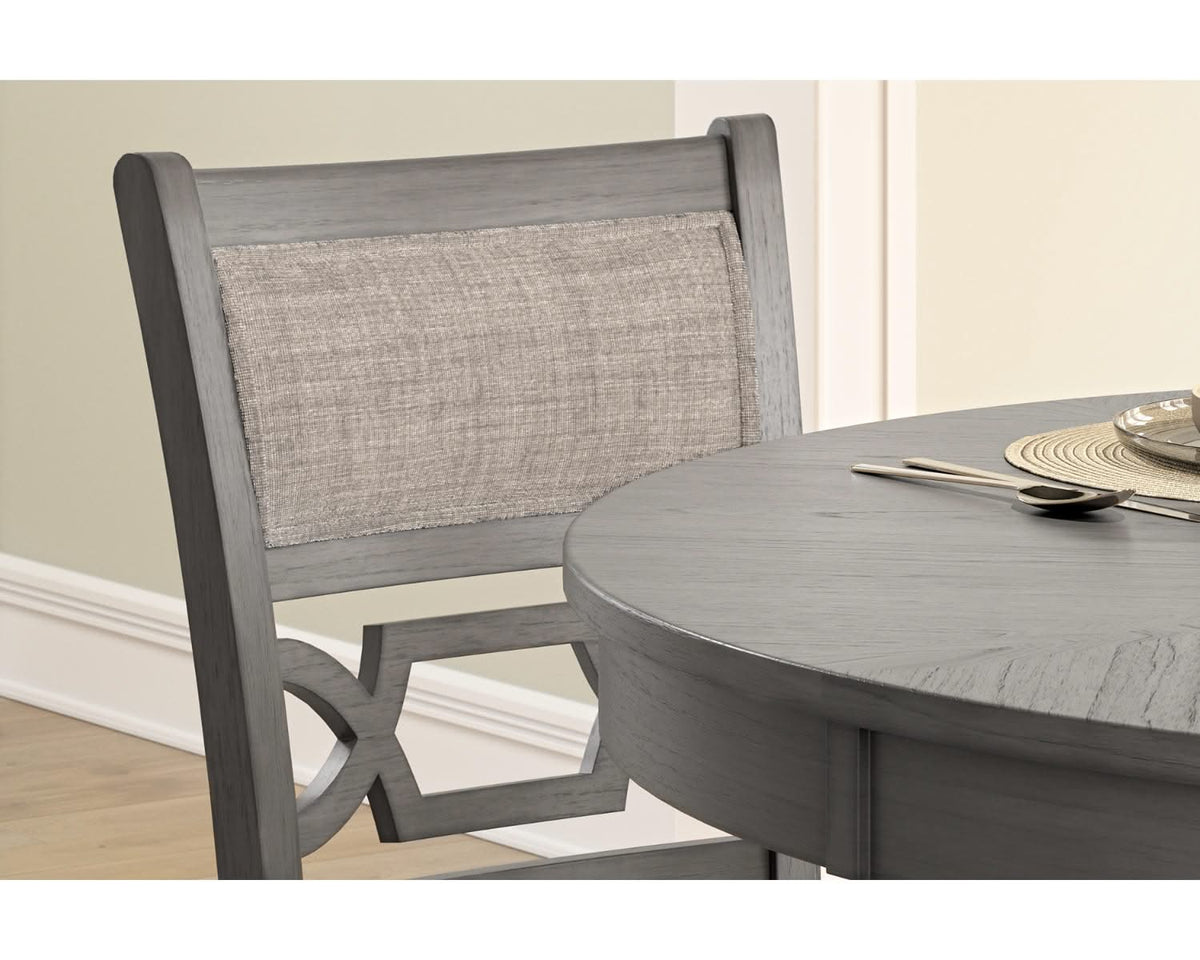 Mesa de comedor Wrenning de altura de mostrador y 4 taburetes (juego de 5)