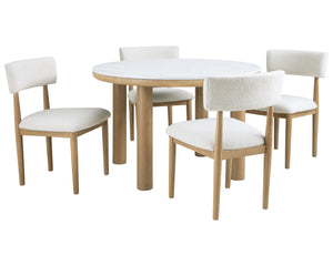 Mesa de comedor Sawdyn y 4 sillas