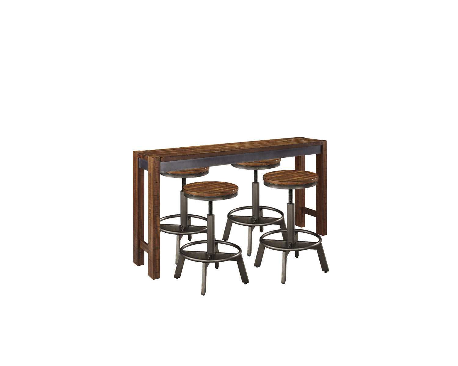 Torjin Counter Height Dining Table with 4 Barstools