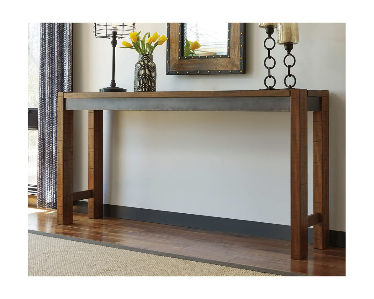 Mesa de comedor Torjin de altura de mostrador y dos taburetes