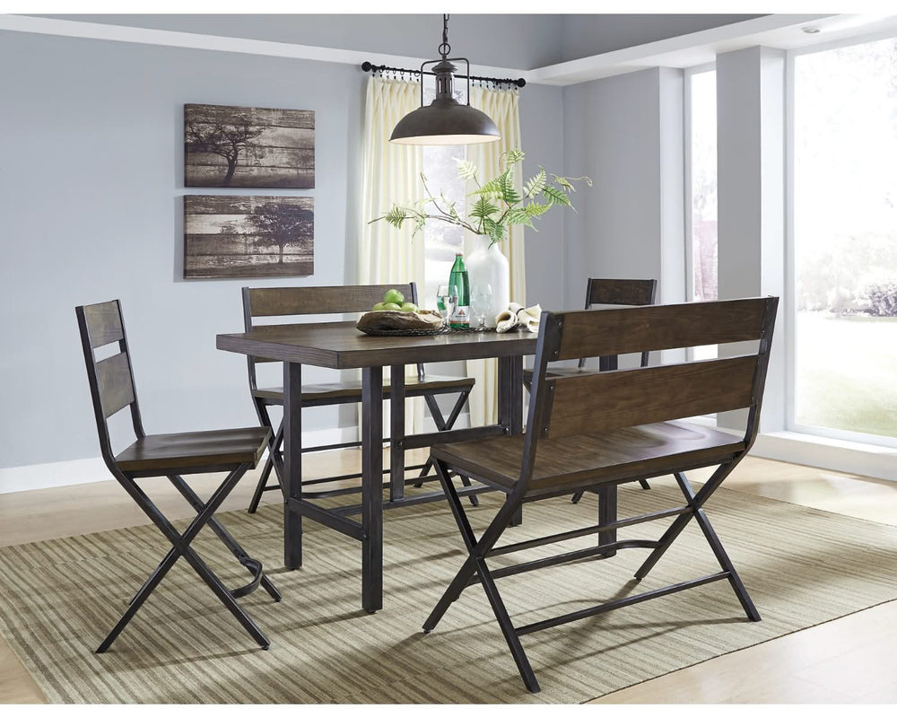 Kavara Counter Height Dining Table with 4 Barstools