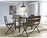 Kavara Counter Height Dining Table with 4 Barstools