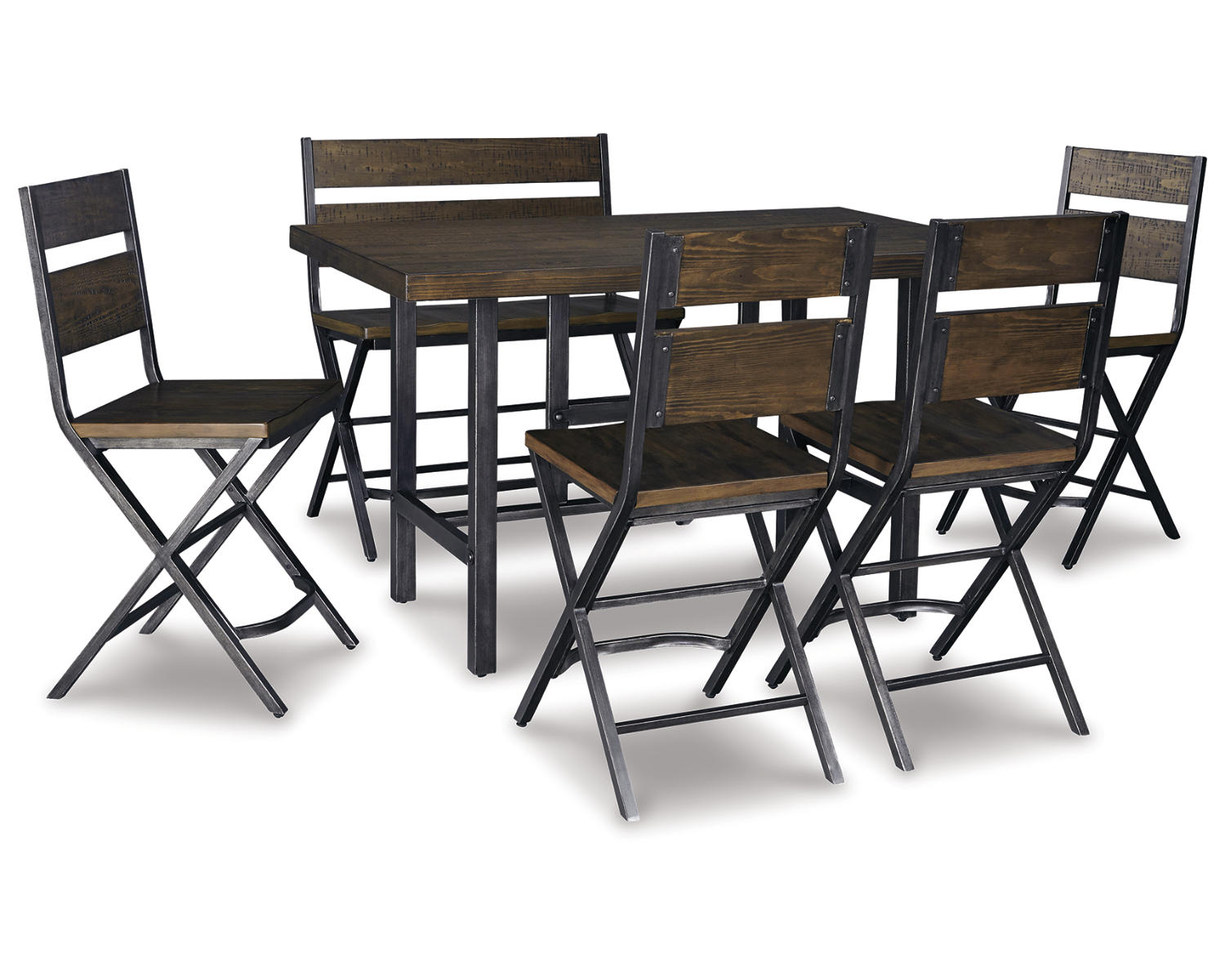Kavara Counter Height Dining Table with 4 Barstools