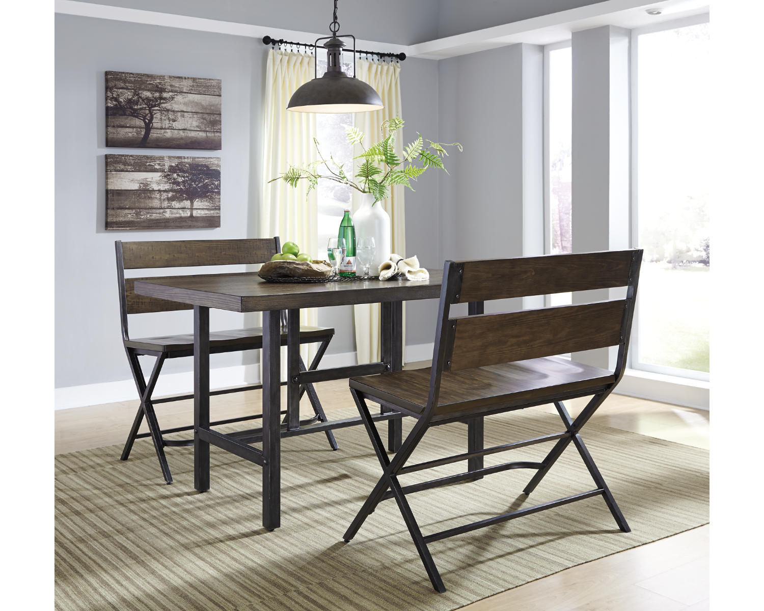 Kavara Counter Height Double Bar Stool