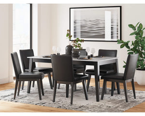 Mesa de comedor Jettaya y 6 sillas