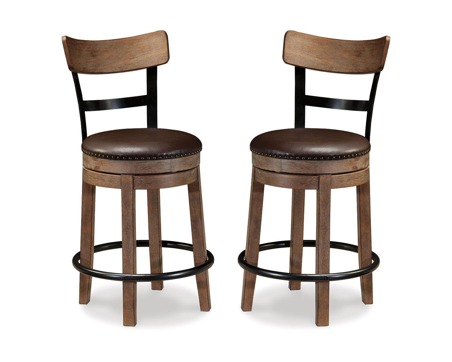Pinnadel Counter Height Bar Stool (Set of 2)