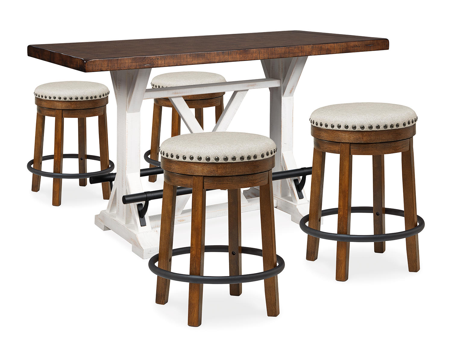 Valebeck Counter Height Table and 4 Stools