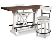 Valebeck Counter Height Dining Table and 2 Barstools