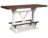 Valebeck Counter Height Dining Table and 2 Barstools