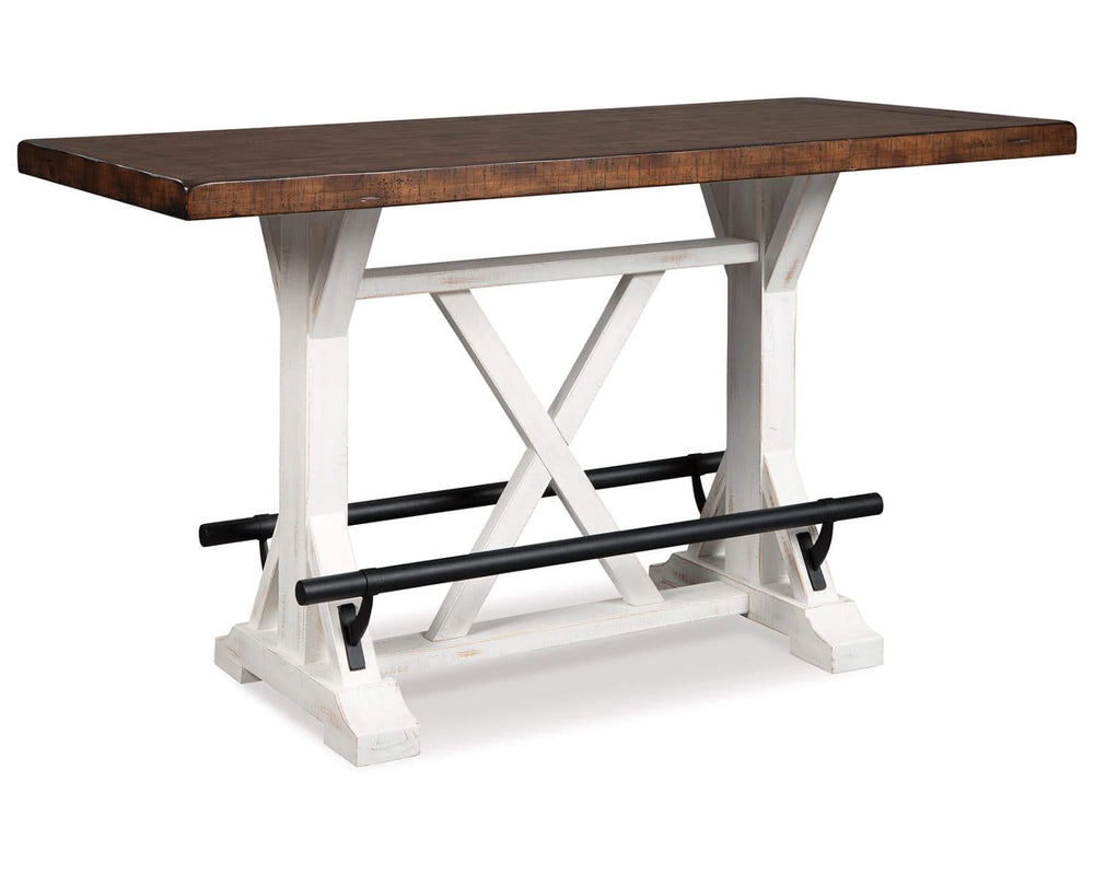 Valebeck Counter Height Dining Table and 4 Barstools