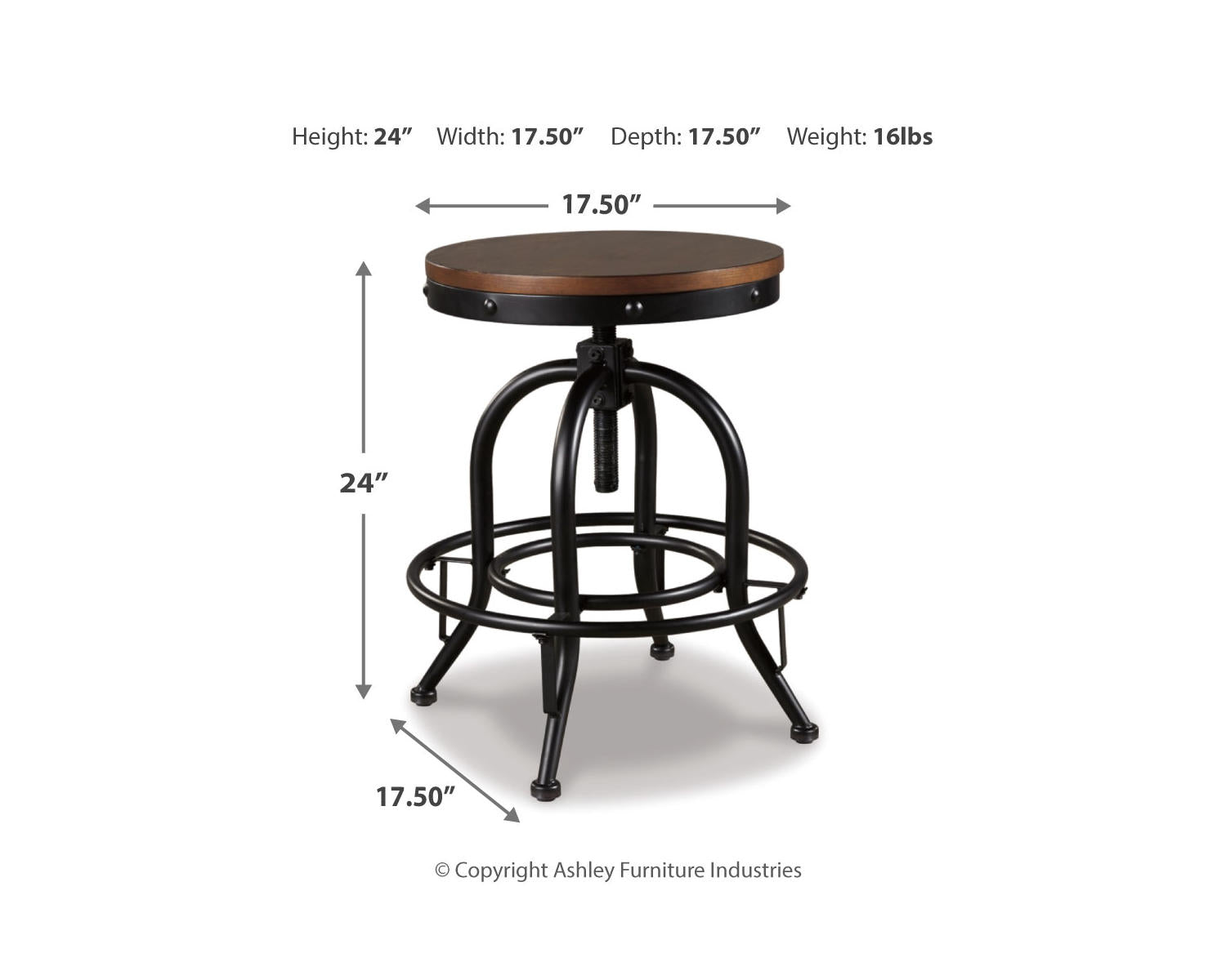 Valebeck Counter Height Bar Stool (Set of 2)