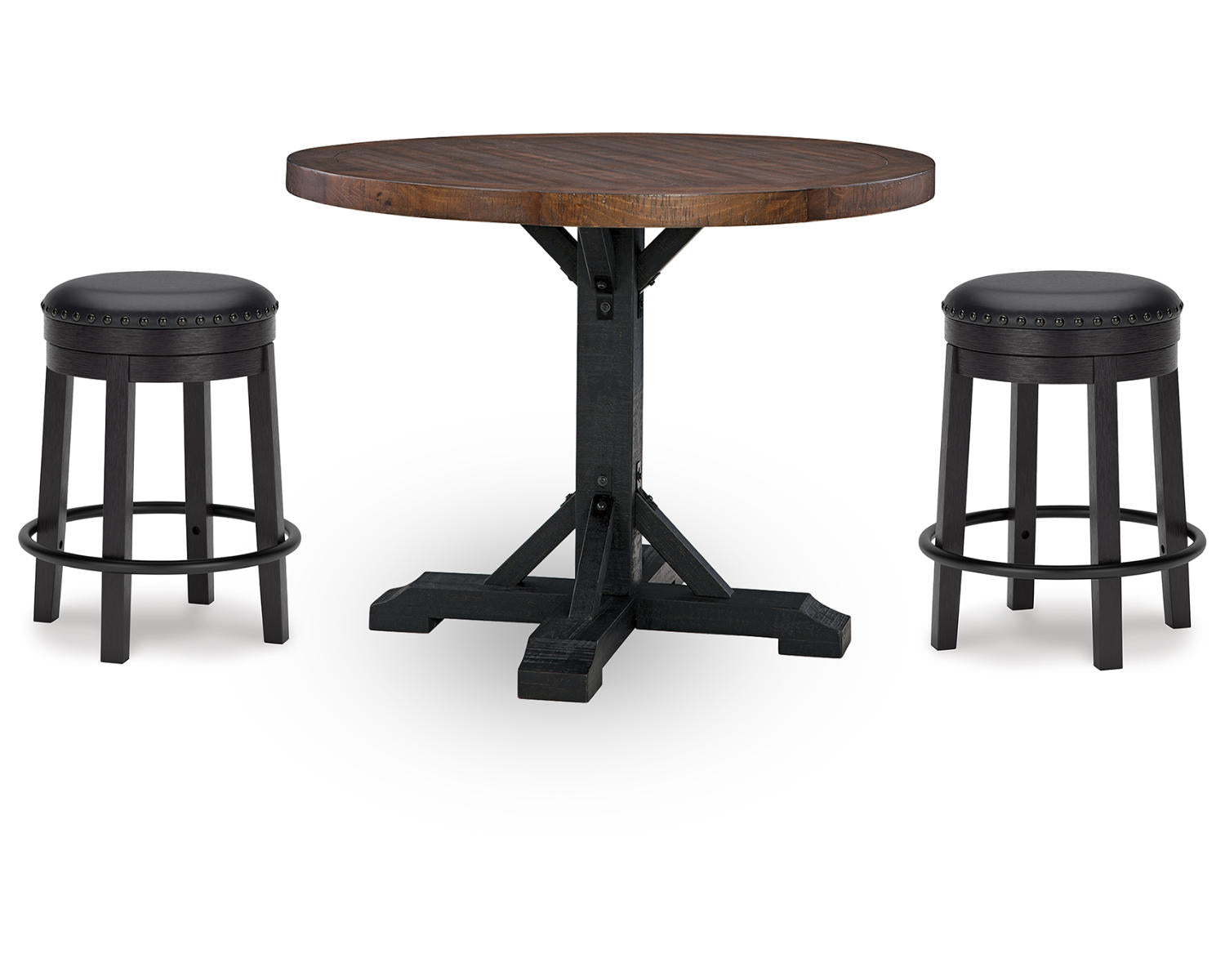 Valebeck Counter Height Dining Table and 2 Barstools
