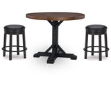 Valebeck Counter Height Dining Table and 2 Barstools
