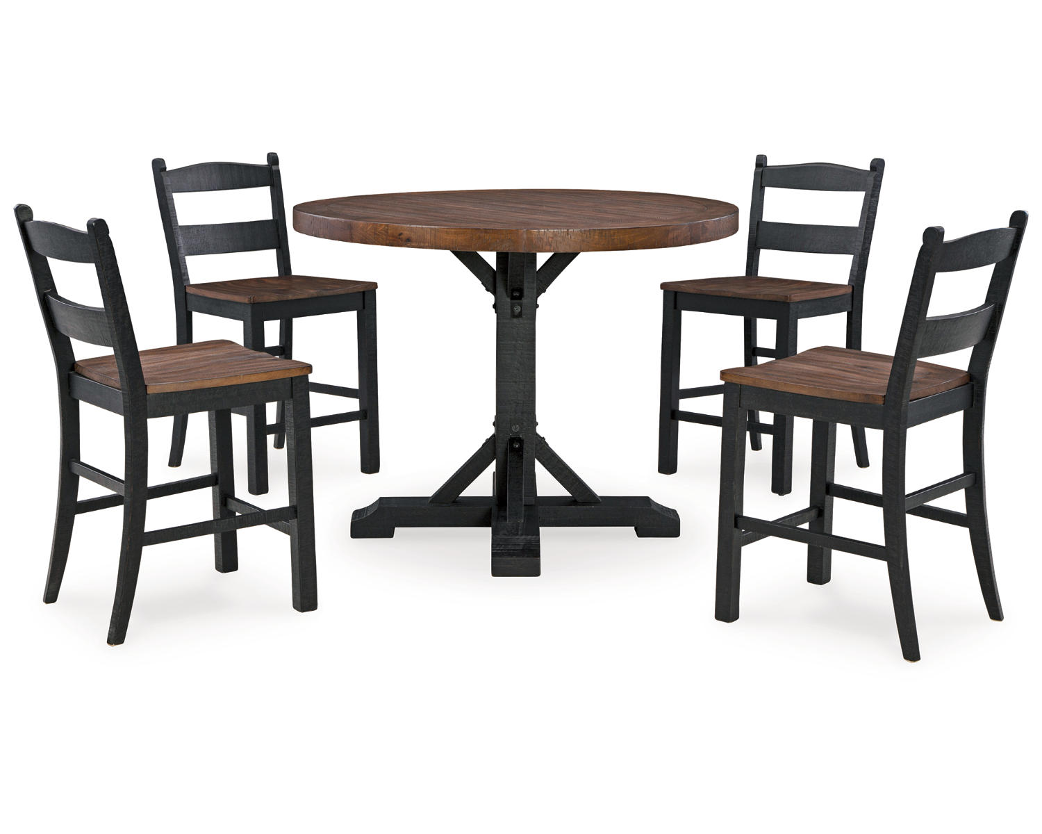 Valebeck Counter Height Dining Table and 4 Barstools