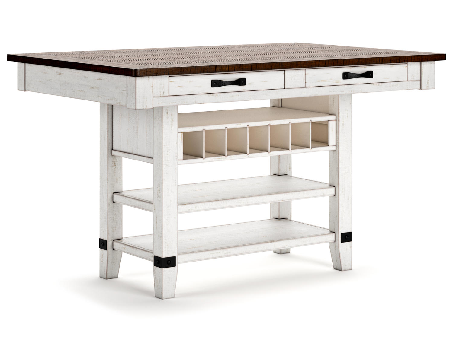 Valebeck Counter Height Dining Table and 4 Barstools