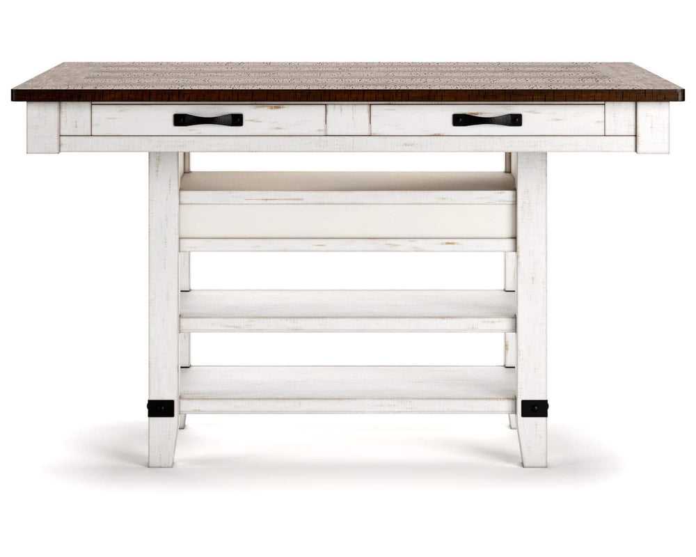 Valebeck Counter Height Dining Table and 4 Barstools