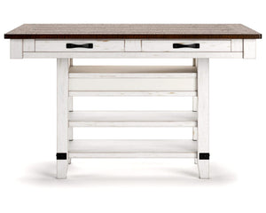 Valebeck Counter Height Dining Table and 4 Barstools