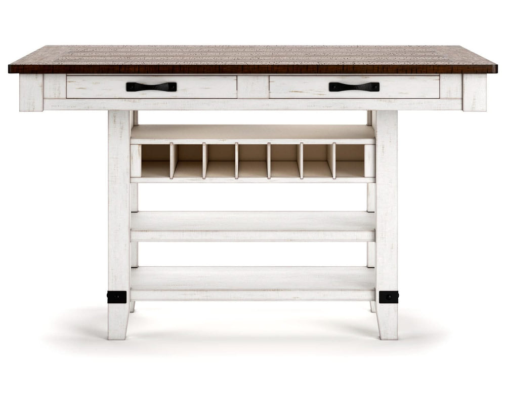 Valebeck Counter Height Dining Table and 4 Barstools