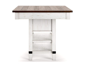 Valebeck Counter Height Dining Table and 4 Barstools