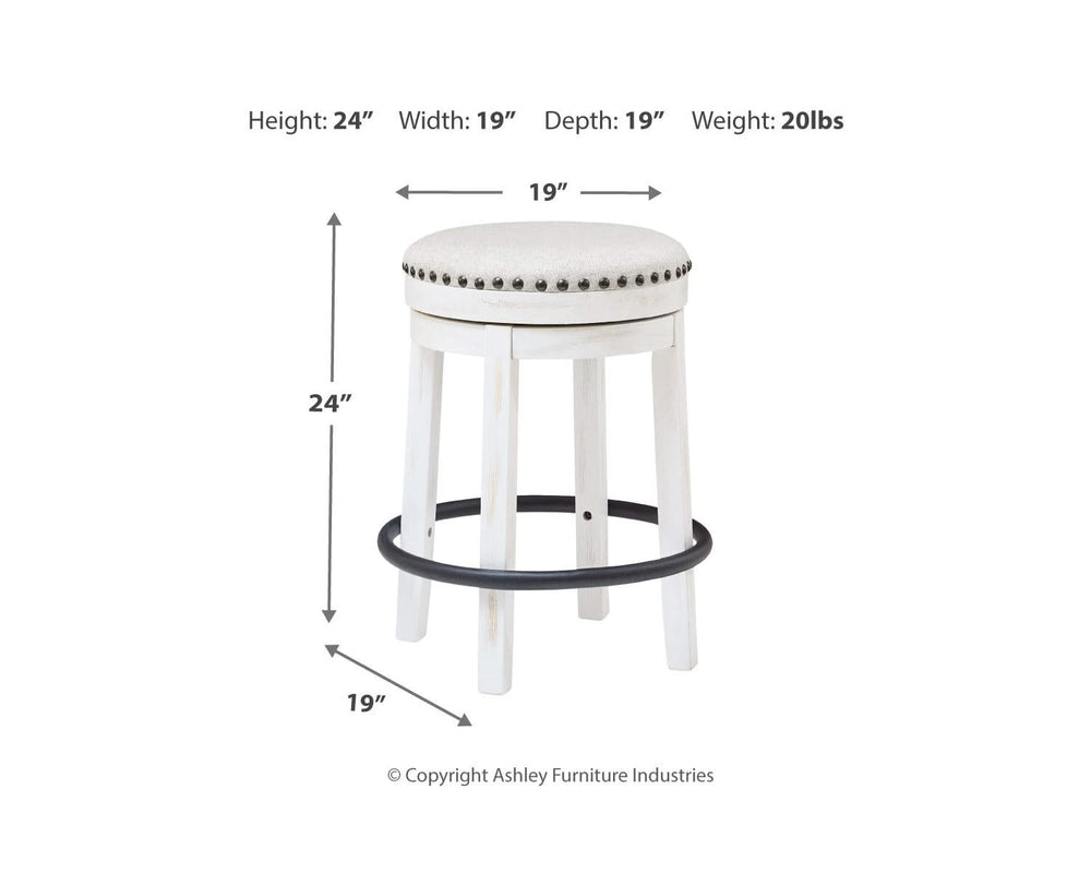 Valebeck Counter Height Dining Table and 8 Barstools