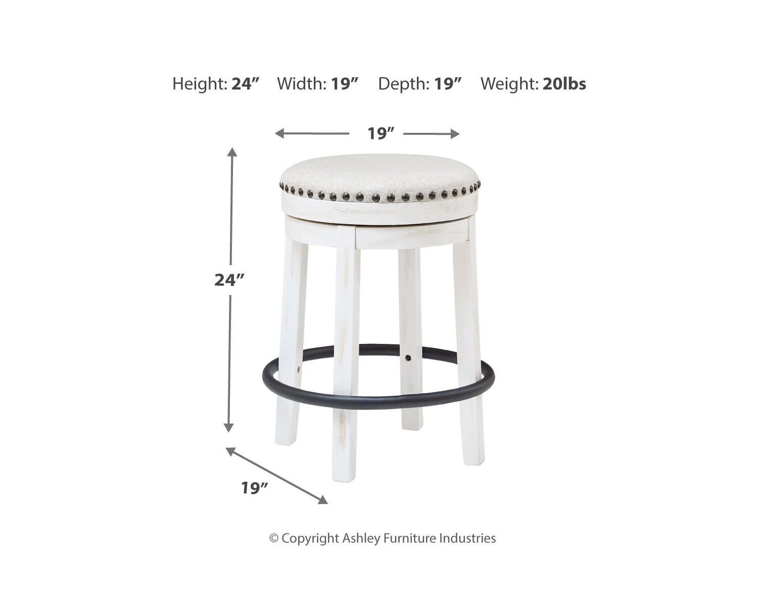 Valebeck Counter Height Dining Table and 8 Barstools