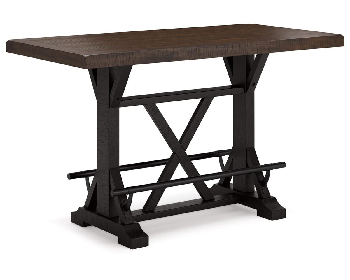 Valebeck Counter Height Dining Table and 4 Barstools