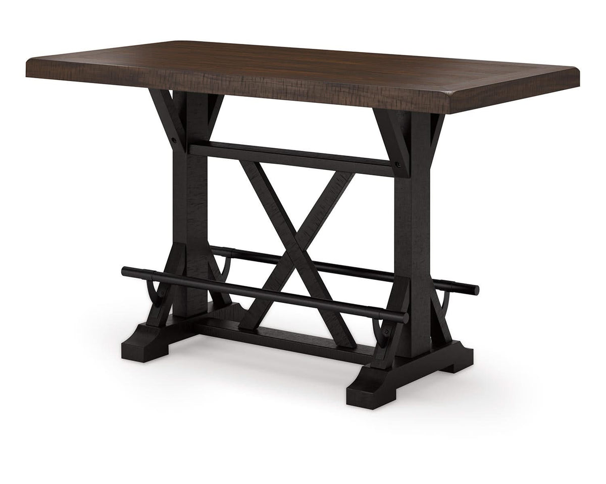 Valebeck Counter Height Dining Table and 4 Barstools