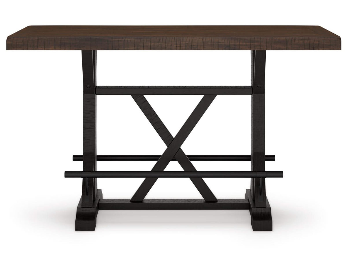 Valebeck Counter Height Dining Table and 6 Barstools