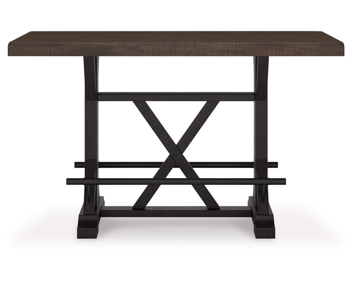 Valebeck Counter Height Dining Table and 6 Barstools