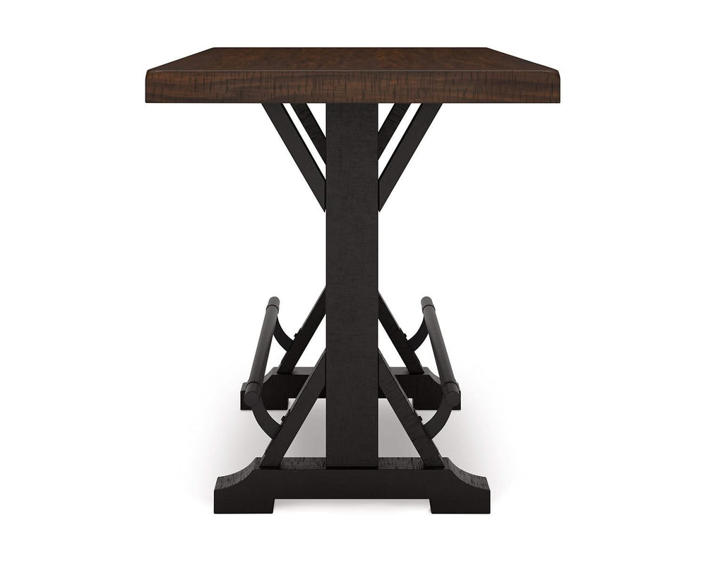 Valebeck Counter Height Dining Table and 6 Barstools