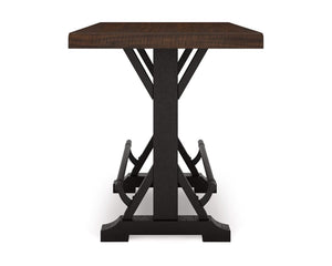 Valebeck Counter Height Dining Table and 6 Barstools