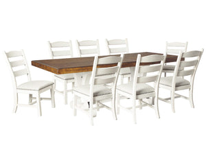 Mesa de comedor Valebeck y 8 sillas