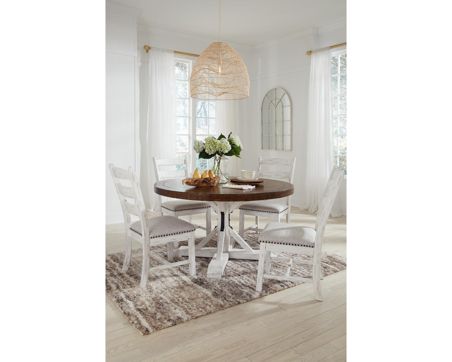 Valebeck Dining Table and 4 Chairs