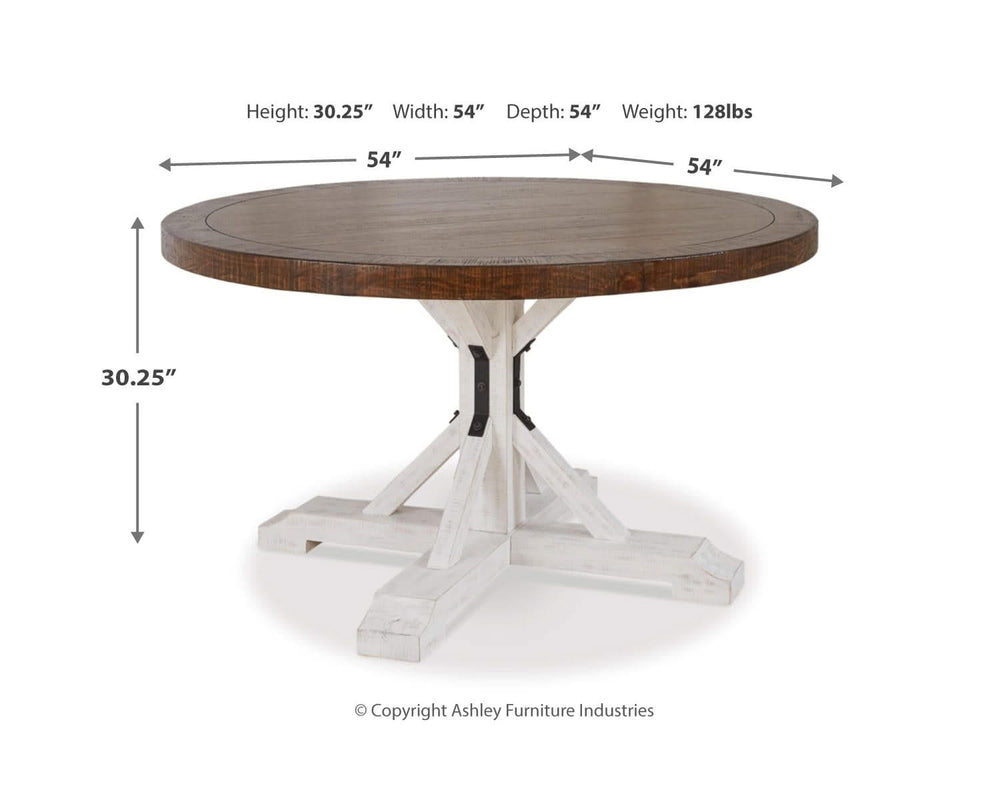 Valebeck Dining Table, 4 Chairs and Server