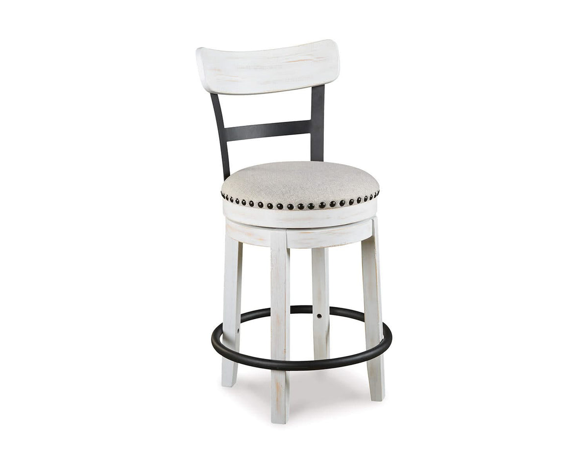 Valebeck Counter Height Dining Table and 8 Barstools