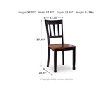 Owingsville Dining Table and 4 Chairs