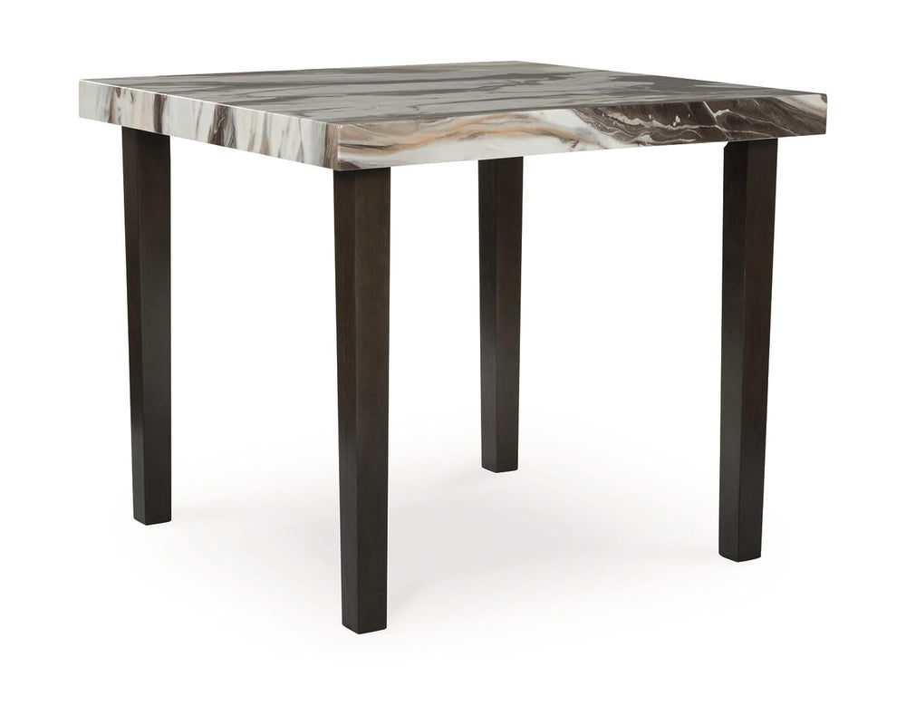 Mesa de comedor Jeshina de altura de mostrador y 4 taburetes