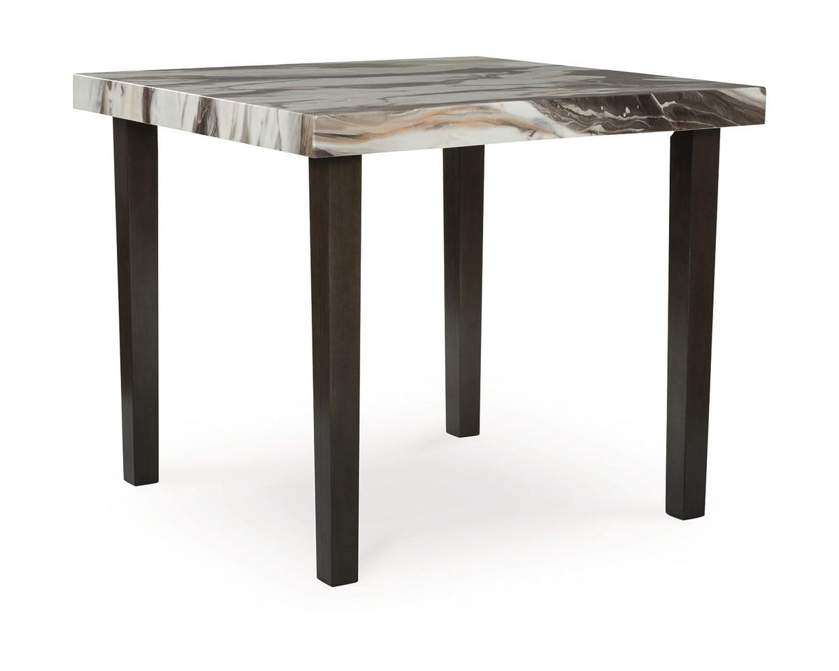 Mesa de comedor Jeshina de altura de mostrador y 4 taburetes