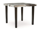 Mesa de comedor Jeshina de altura de mostrador y 4 taburetes