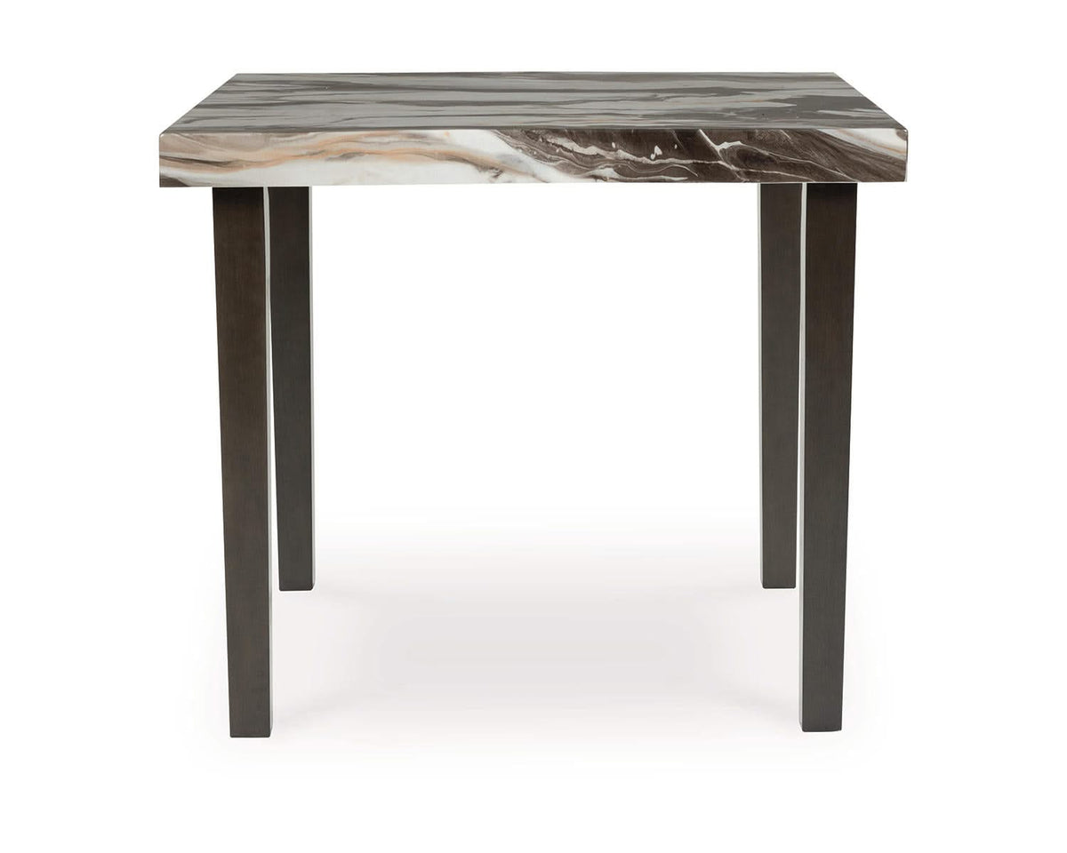 Mesa de comedor Jeshina de altura de mostrador y 4 taburetes