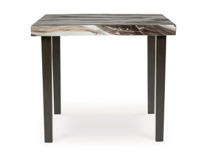 Mesa de comedor Jeshina de altura de mostrador y 4 taburetes