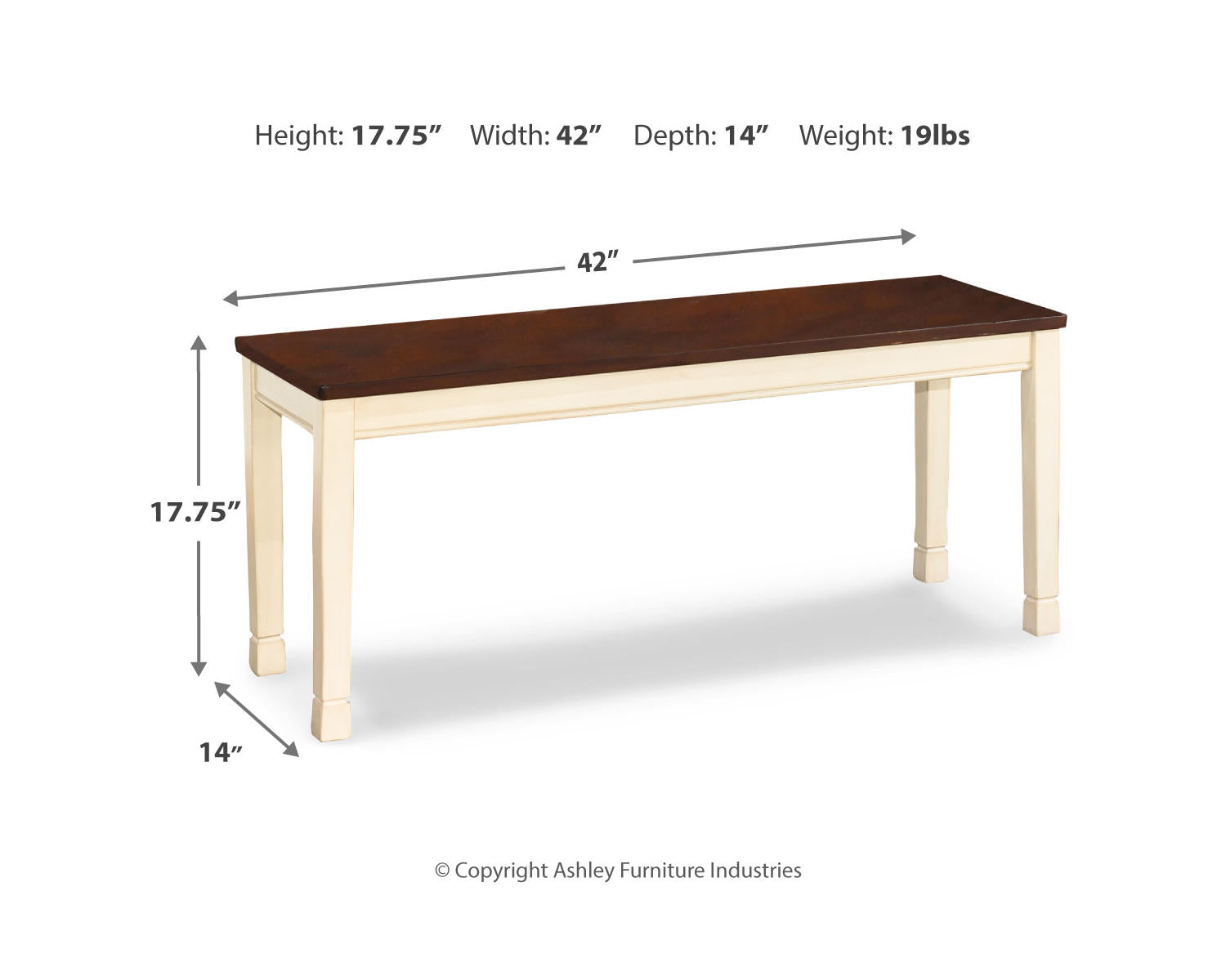 Whitesburg Dining Bench