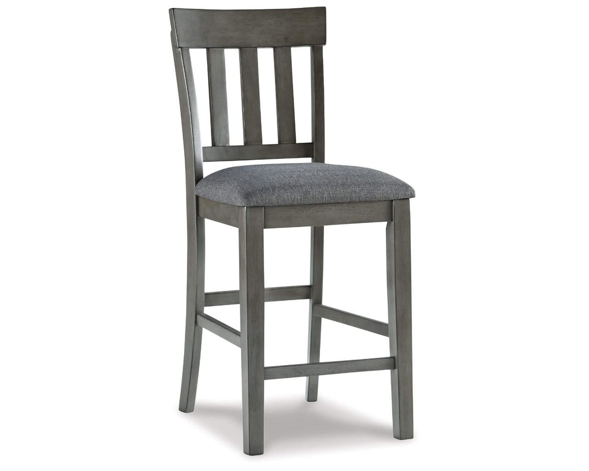 Mesa de comedor Hallanden de altura de mostrador y 4 taburetes