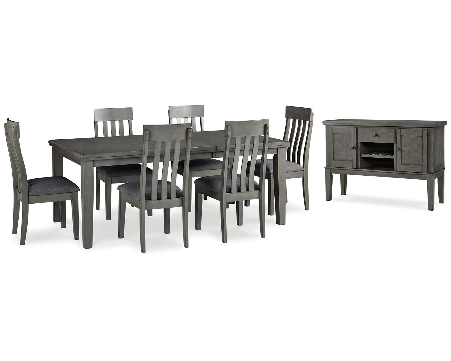 Hallanden Dining Table, 6 Chairs and Server